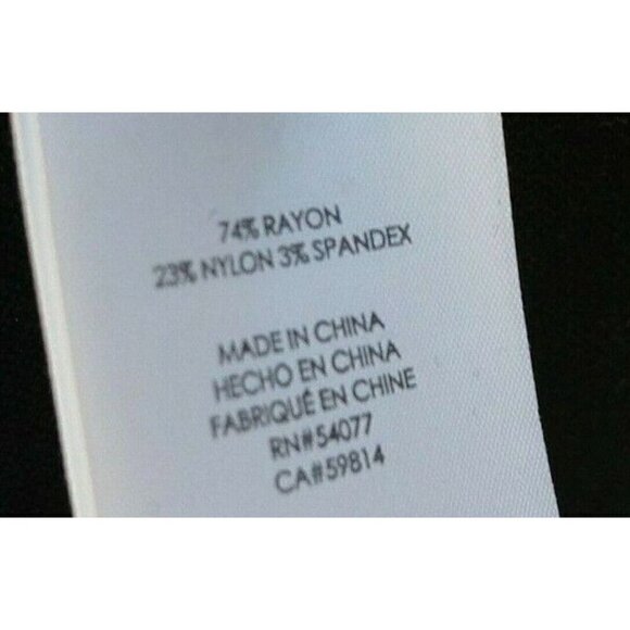 Cabi Sz 8 Solid Black V Neck Ponte Knit Sheath Shift Pencil Dress - Picture 12 of 12